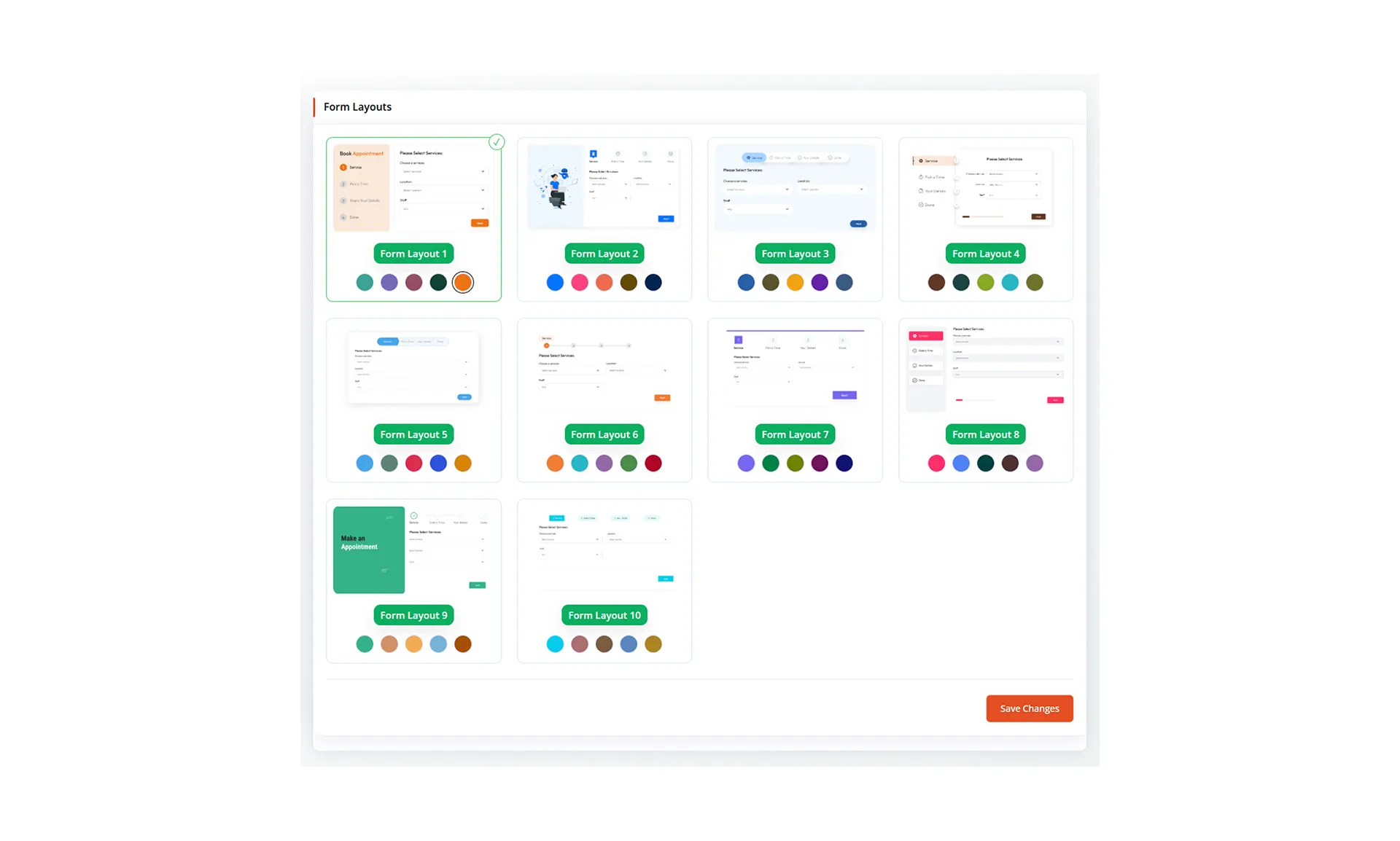 MULTIPLE FORM LAYOUTS